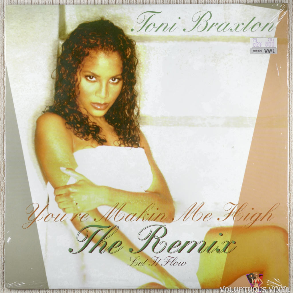 Toni Braxton – You're Makin' Me High (Remix) / Let It Flow vinyl record front cover