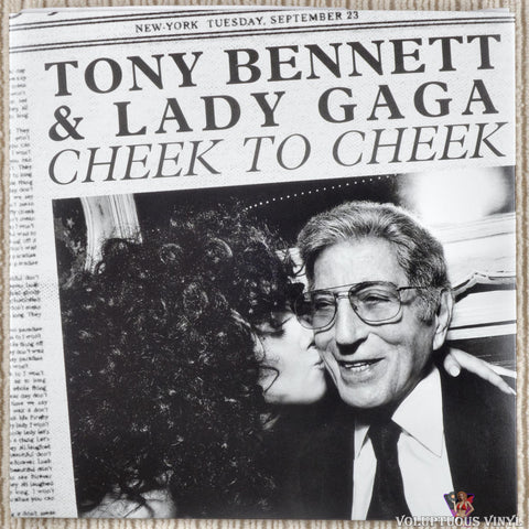 Tony Bennett & Lady Gaga ‎– Cheek To Cheek vinyl record 7" single back cover