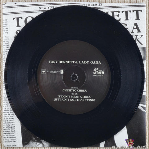 Tony Bennett & Lady Gaga ‎– Cheek To Cheek vinyl record 7" single 