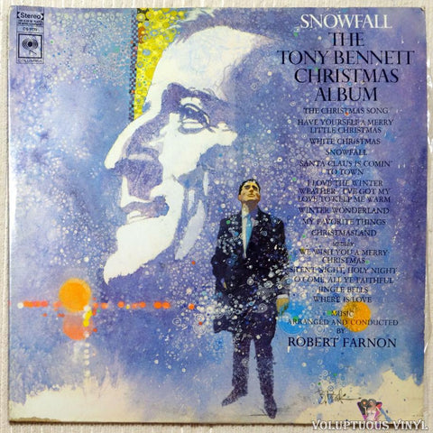 Tony Bennett ‎– Snowfall (The Tony Bennett Christmas Album) vinyl record front cover