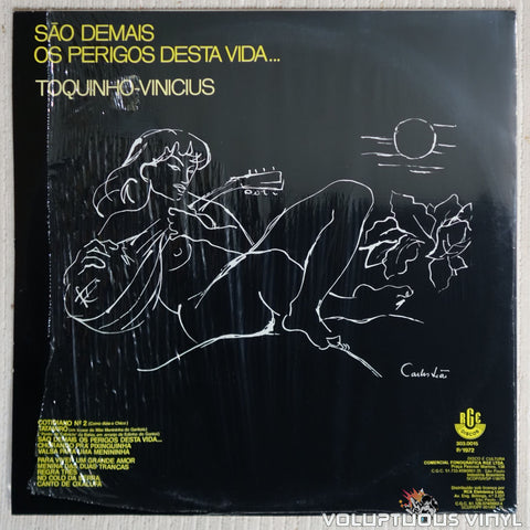 Toquinho & Vinicius ‎– São Demais Os Perigos Desta Vida... vinyl record back cover