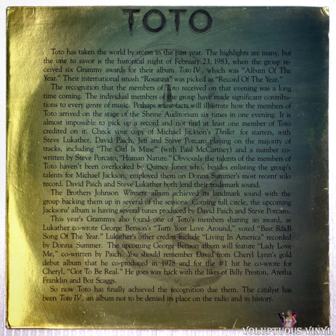 Toto – Toto IV Sampler (1983) Promo, Sampler