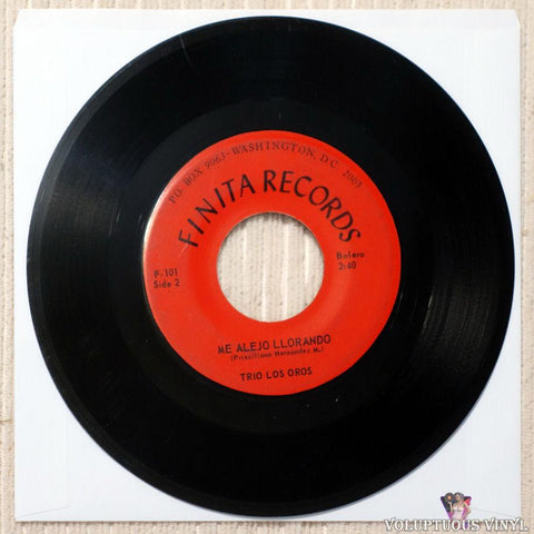 Trio Los Oros ‎– Me Alejo Llorando vinyl record