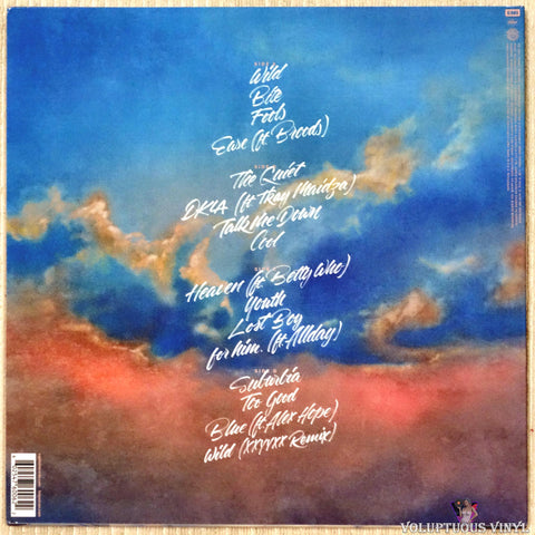 Troye Sivan ‎– Blue Neighbourhood vinyl record back cover