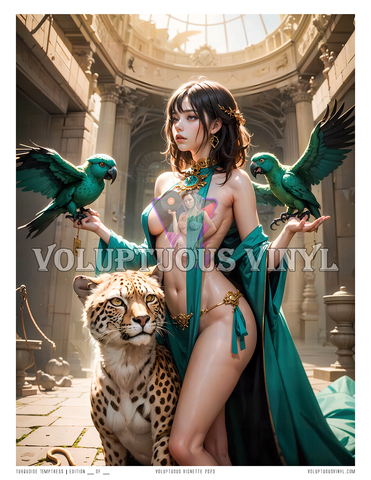 Turquoise Temptress Art Print