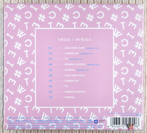 Twice – #TWICE CD back cover