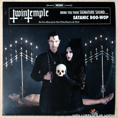 Twin Temple ‎– Twin Temple (Bring You Their Signature Sound.... Satanic Doo-Wop) vinyl record front cover
