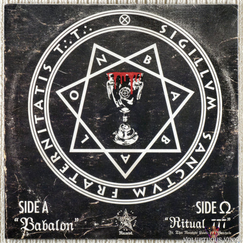 Twin Temple ‎– Twin Temple Summon The Sacred Whore… "Babalon” vinyl record back cover