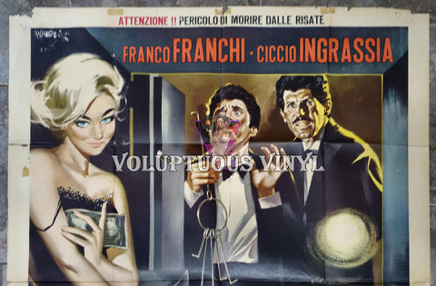 Two Public Enemies (1964) - Italian 2F - Margaret Lee Sexy Girl In Safe film poster top half