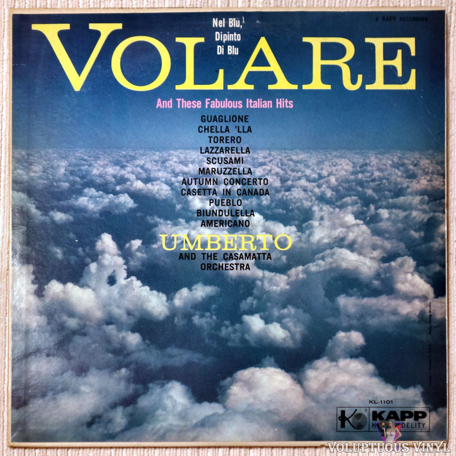 Umberto Marcato ‎– Volare vinyl record front cover