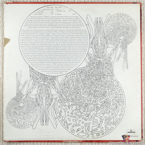 Uriah Heep – Salisbury vinyl record back cover
