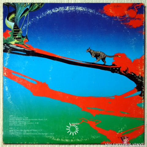 Uriah Heep ‎– The Magician's Birthday vinyl record back cover