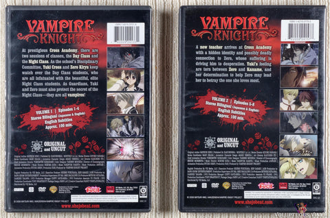 Vampire Knight 1 & 2 DVD back cover