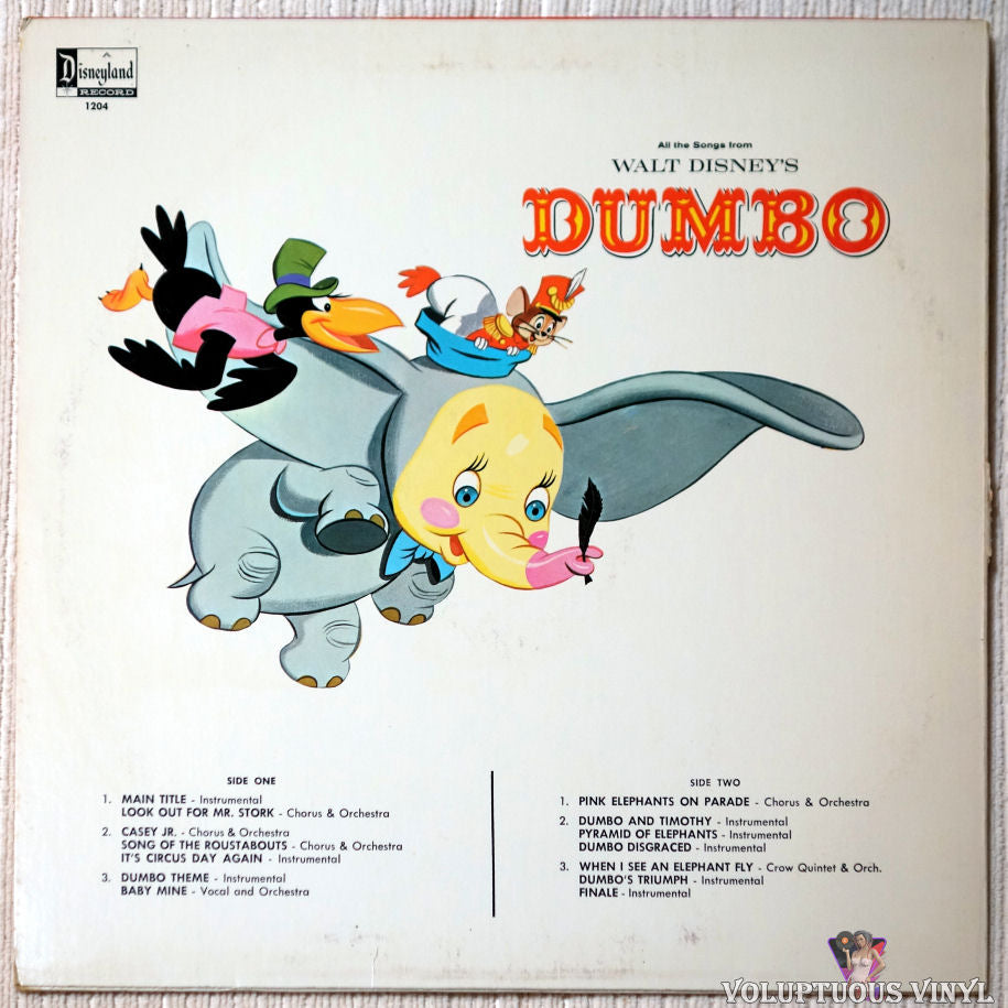 Various – All The Songs From Walt Disney's Dumbo (1970's)