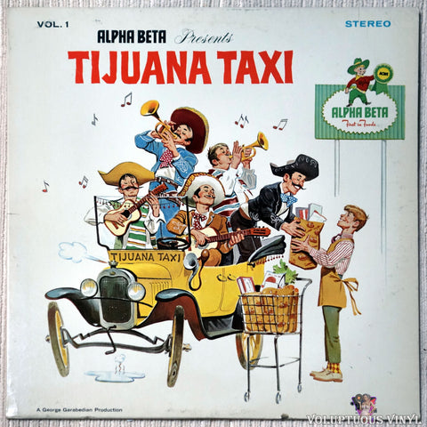 Various ‎– Alpha Beta Presents Tijuana Taxi Vol. 1 vinyl record front cover