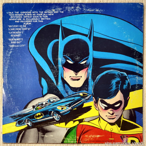 Various ‎– Batman vinyl record back cover