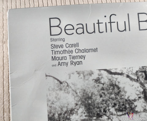 Various ‎– Beautiful Boy (Original Motion Picture Soundtrack) vinyl record front cover top left corner