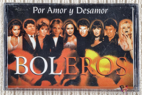 Various – Boleros Por Amor Y Desamor cassette tape front cover