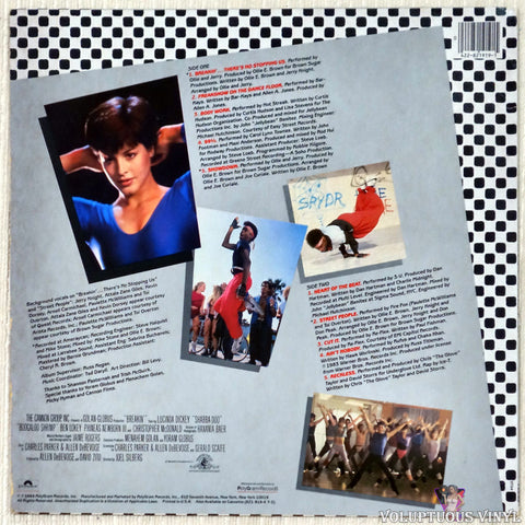 Various ‎– Breakin' - Original Motion Picture Soundtrack vinyl record back cover