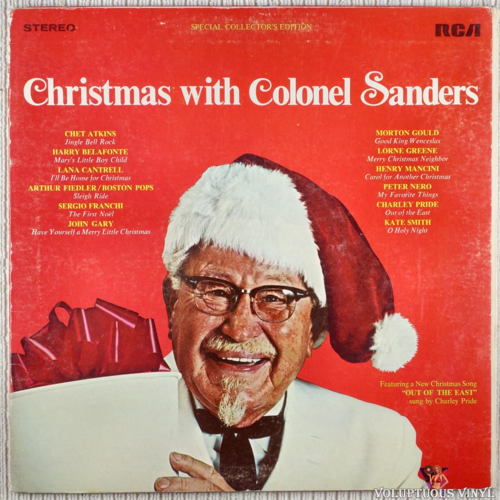 Various – Christmas With Colonel Sanders vinyl record front cover