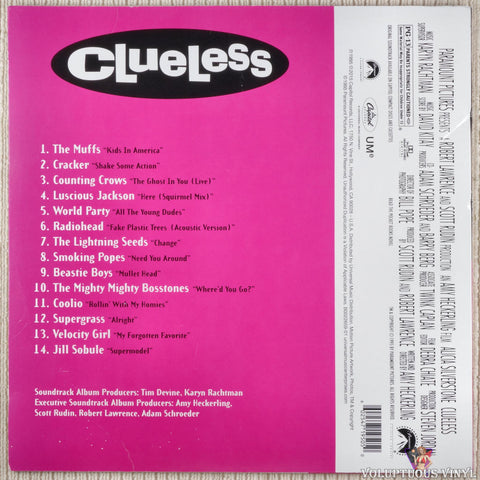 Various ‎– Clueless - Original Motion Picture Soundtrack vinyl record back cover