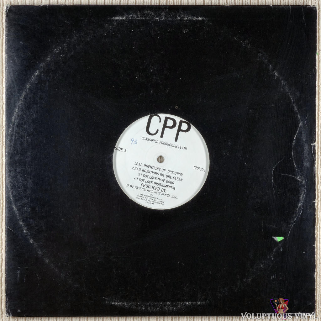 Various – CPP Classified Production Plant vinyl record Side A