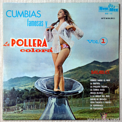 Various ‎– Cumbias Famosas Y La Pollera Colora Bailables vinyl record front cover