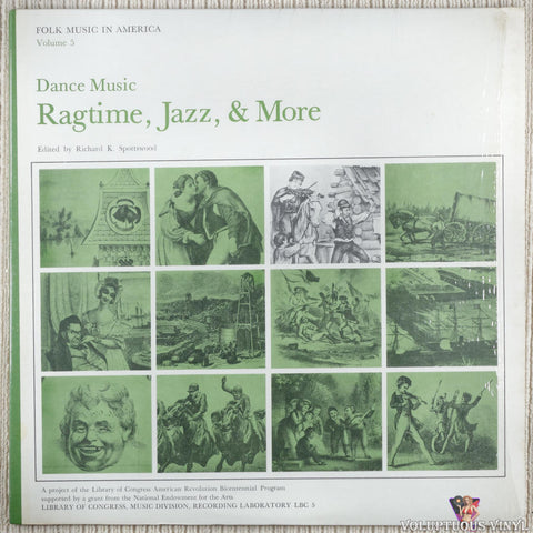 Various – Dance Music: Ragtime, Jazz, & More vinyl record front cover