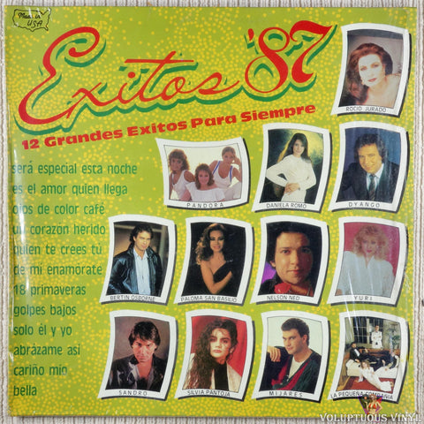 Various – Exitos '87 12 Grandes Exitos Para Siempre vinyl record front cover