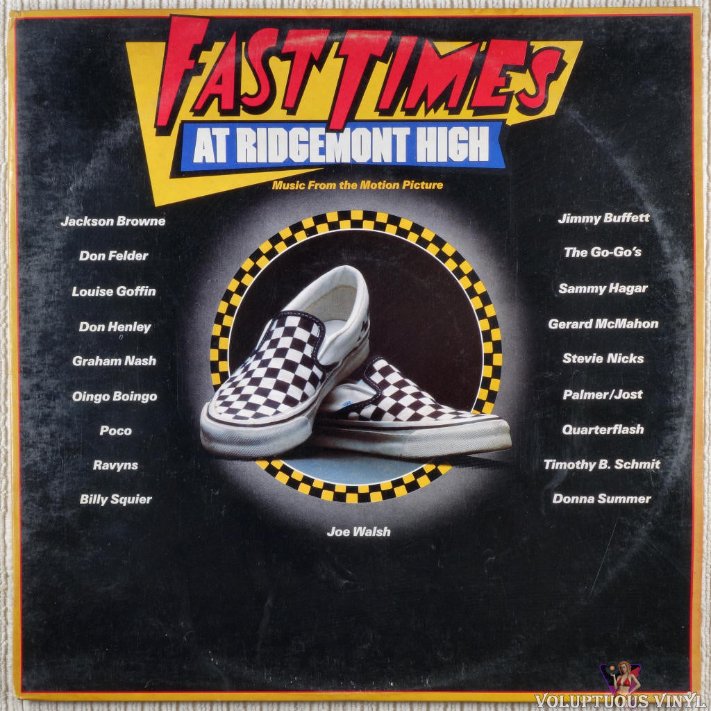 Various – Fast Times At Ridgemont High • Music From The Motion Picture vinyl record front cover