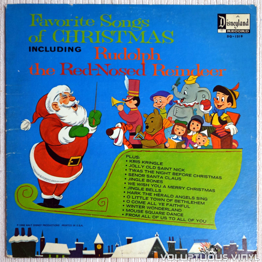 Various ‎– Favorite Songs Of Christmas - Vinyl Record - Front Cover