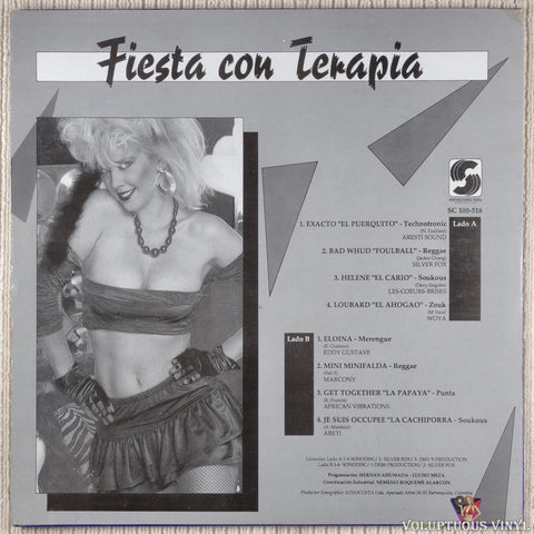 Various ‎– Fiesta Con Terapia vinyl record back cover