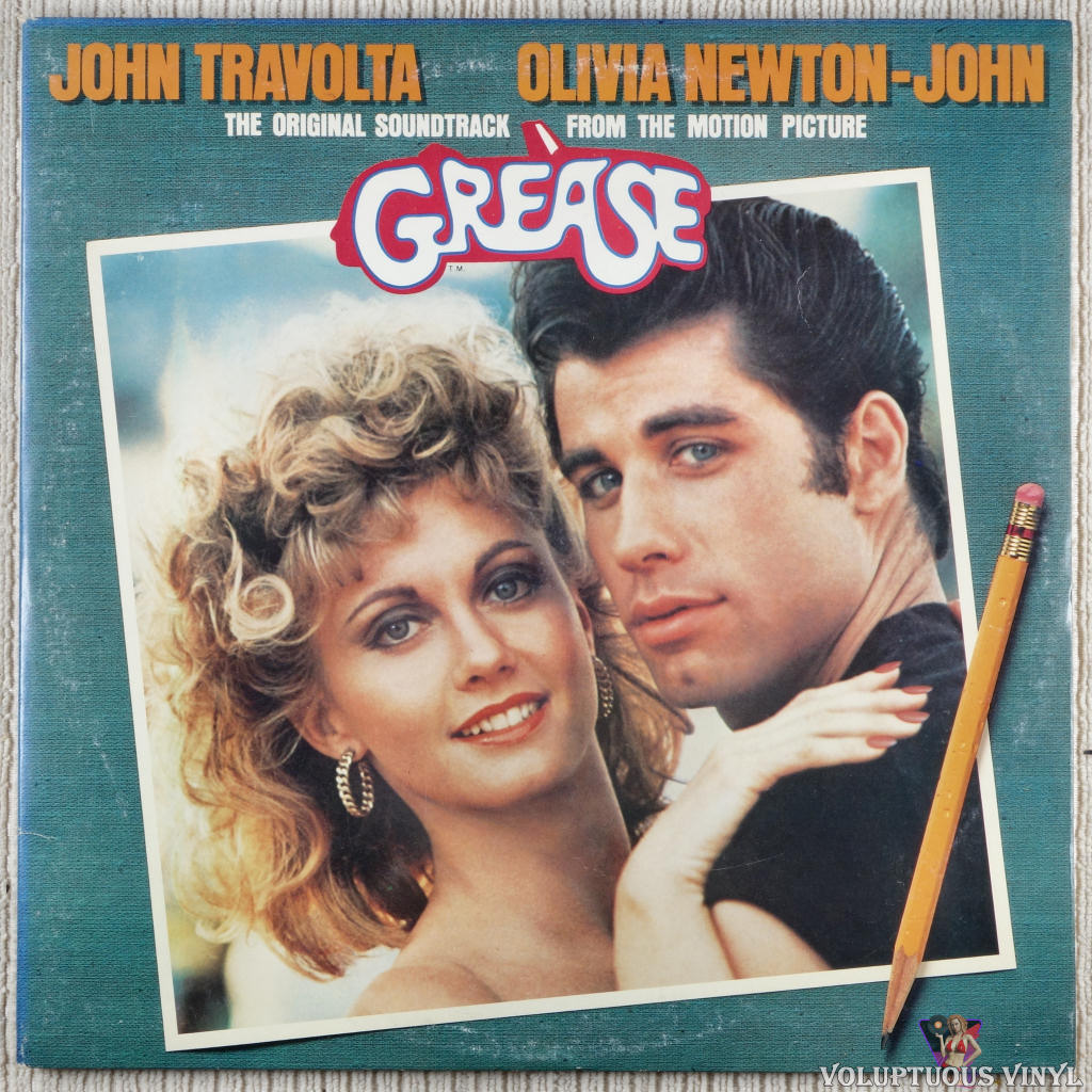 Various ‎– Grease (The Original Soundtrack From The Motion Picture) vinyl record front cover