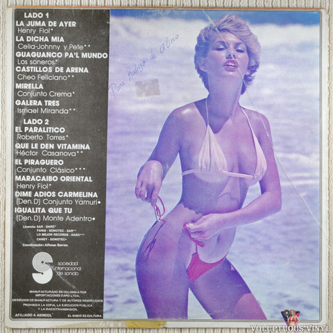 Various – La Salsa Del Año Vol. 2 vinyl record back cover