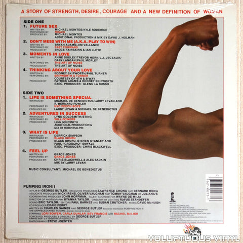 Various ‎– Pumping Iron II: The Women - Vinyl Record - Back Cover