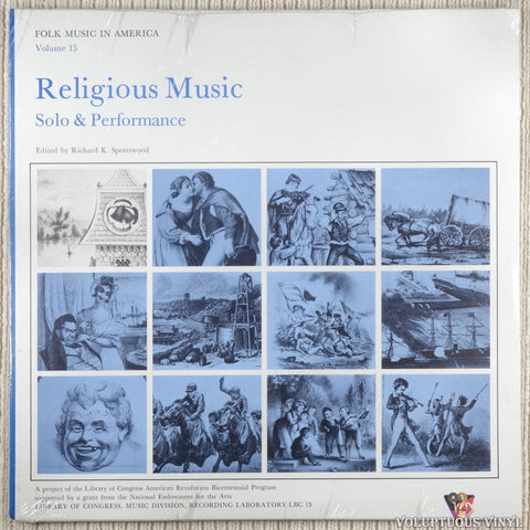 Various ‎– Religious Music Solo & Performance vinyl record front cover