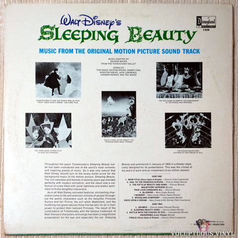 Various ‎– Sleeping Beauty vinyl record back cover