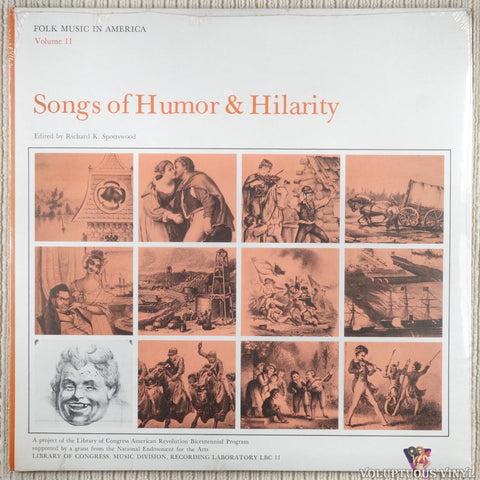 Various ‎– Songs Of Humor & Hilarity vinyl record front cover