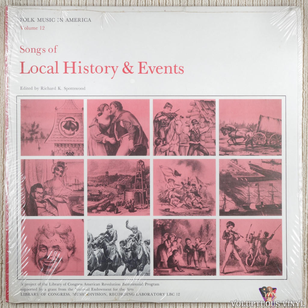 Various ‎– Songs Of Local History & Events vinyl record front cover