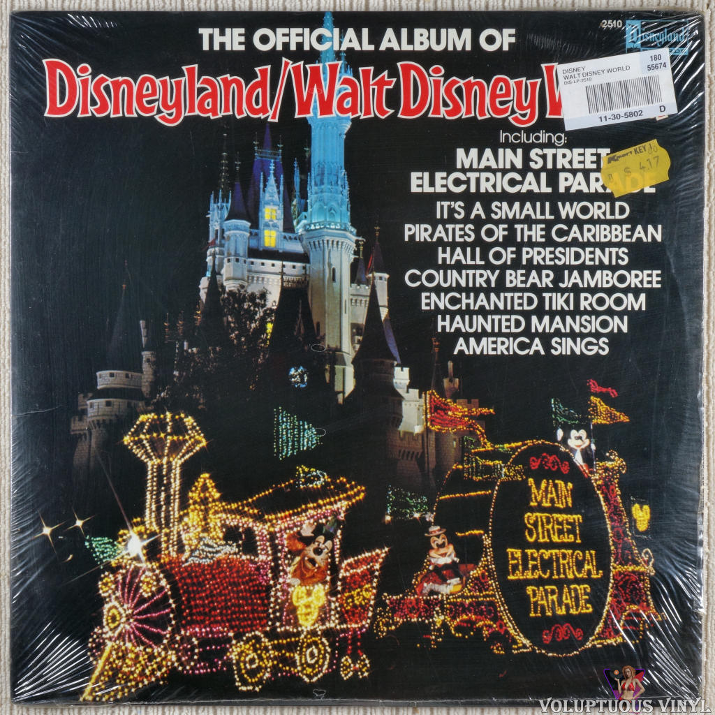 Various – The Official Album Of Disneyland/Walt Disney World vinyl record front cover