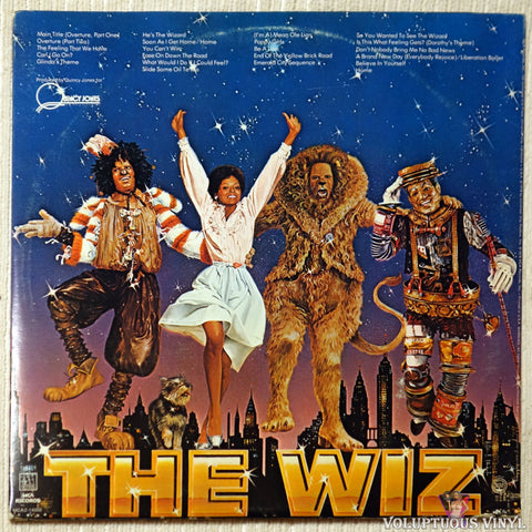 Various ‎– The Wiz (Original Motion Picture Soundtrack) vinyl record back cover