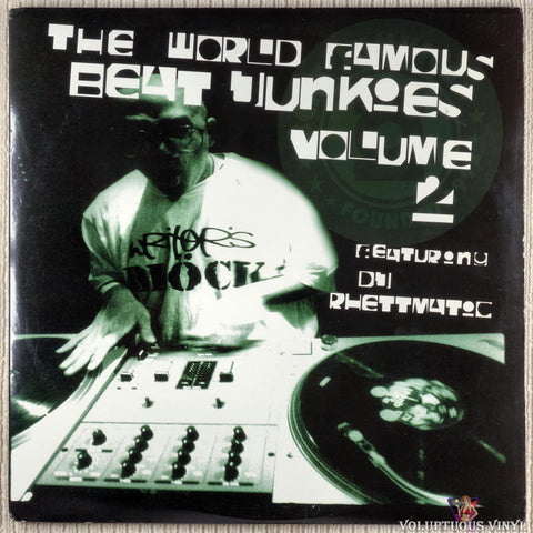 Various ‎– The World Famous Beat Junkies Volume 2 vinyl record front cover