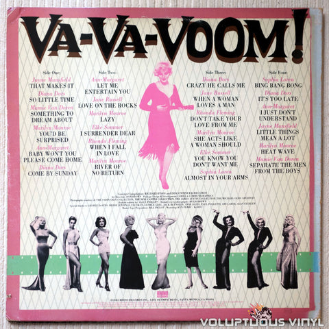 Various ‎– Va-Va-Voom! Screen Sirens Sing! - Vinyl Record - Back Cover