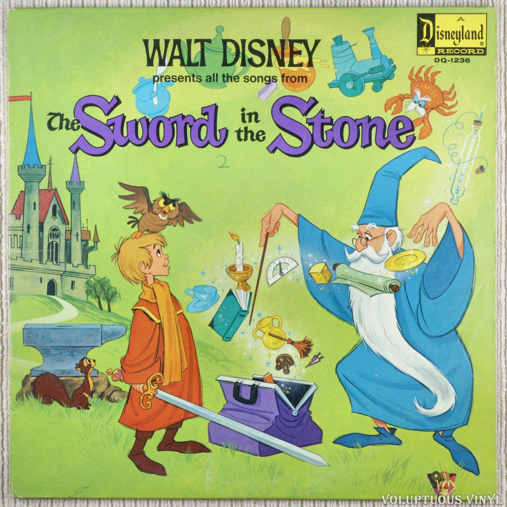 Various – Walt Disney Presents All The Songs From "The Sword In The Stone" vinyl record front cover