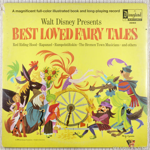 Various – Walt Disney Presents Best Loved Fairy Tales vinyl record front cover