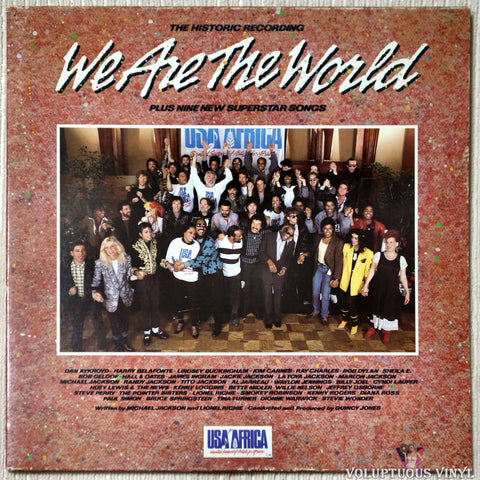 Various ‎– We Are The World vinyl record front cover