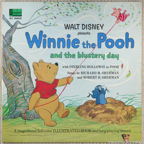 Various ‎– Winnie The Pooh And The Blustery Day vinyl record front cover