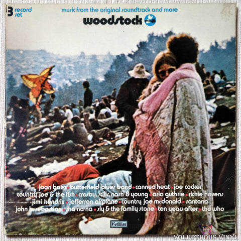 Various ‎– Woodstock - Music From The Original Soundtrack And More vinyl record front cover