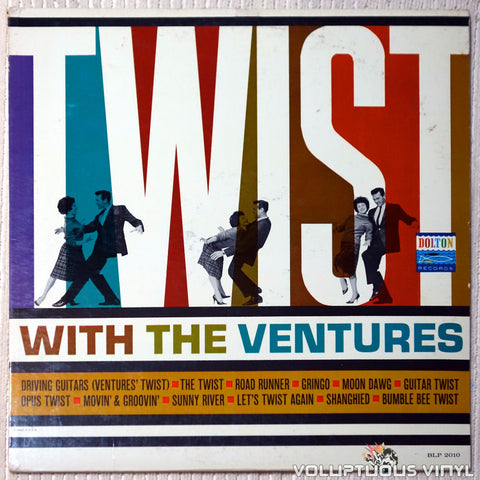 The Ventures ‎– Twist With The Ventures vinyl record front cover