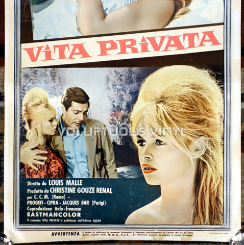 A Very Private Affair Italian movie poster Brigitte Bardot